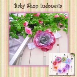 large H098 Bandana Grad Color Flower 25 H